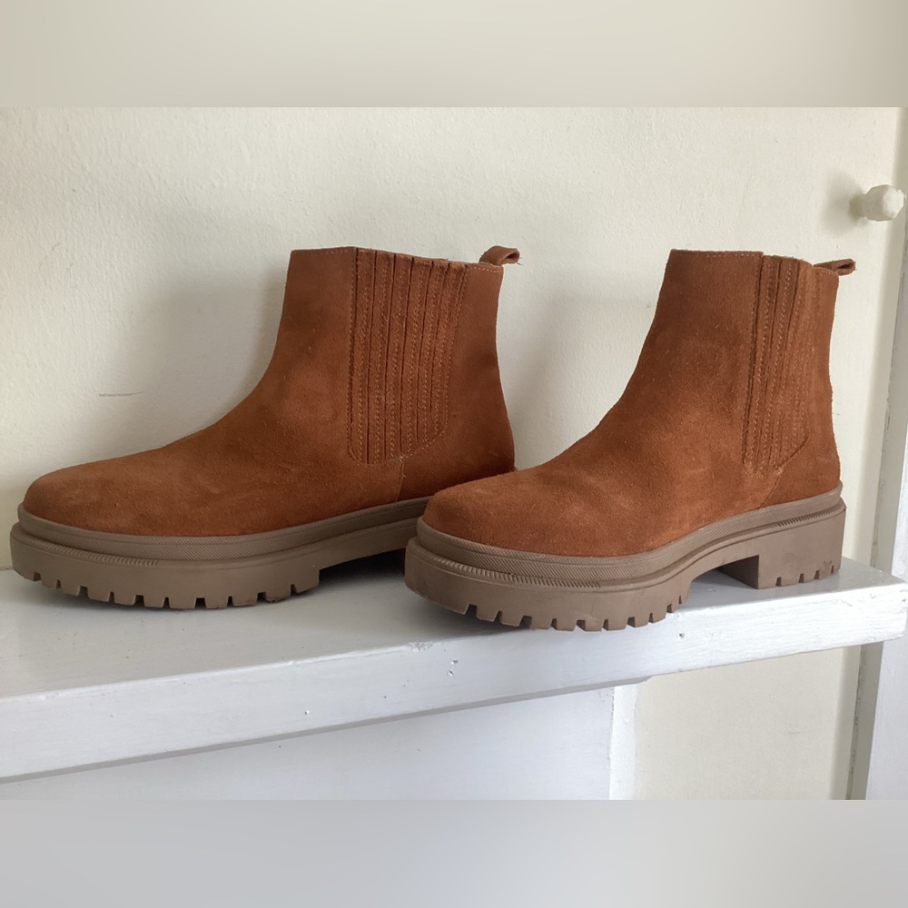 Portland Leather Patina lug sole boots